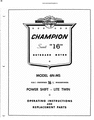 Thumbnail Champion sweet 16 6N-MS outboard motor manual