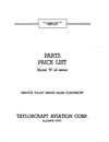 Thumbnail Taylorcraft aircraft model B parts manual Thumbnail Taylorcraft aircraft model B parts manual