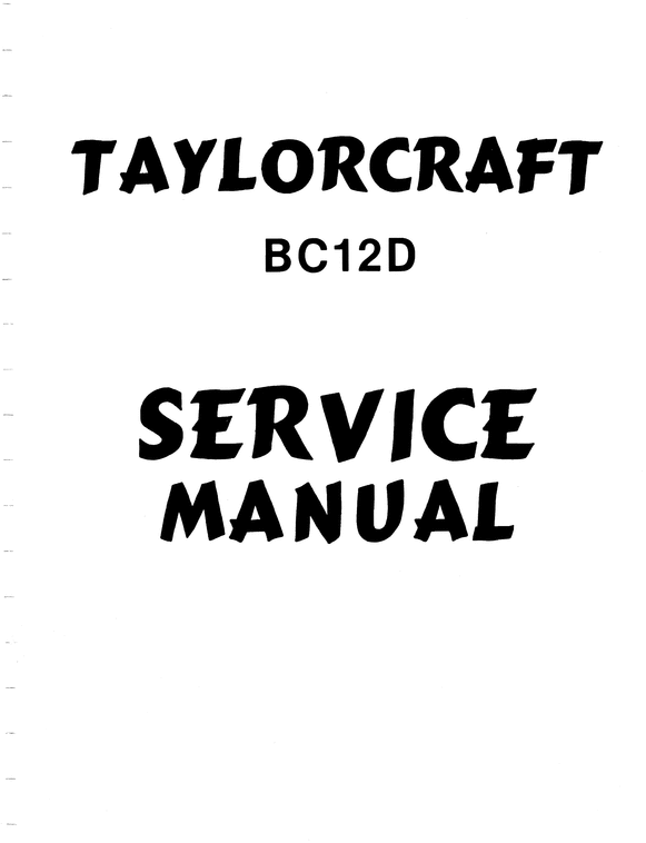 Product picture Taylorcraft BC-12D aircraft service manual